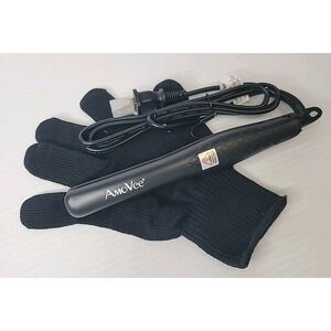 AmoVee Mini Hair Straightener Travel Size Portable Flat Iron w/ Glove NEW no Box